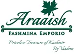 Araaish Pashmina Emporium logo, showcasing the specialized textile and apparel business vertical.