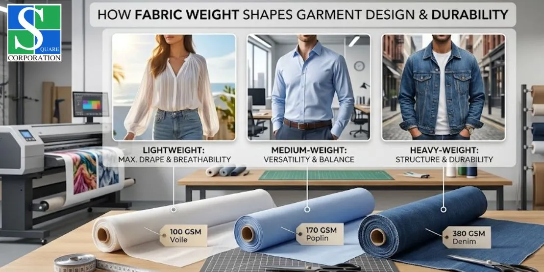 How Fabric Weight Influences Design and Durability in Garment Manufacturing